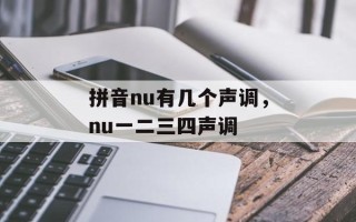拼音nu有几个声调，nu一二三四声调