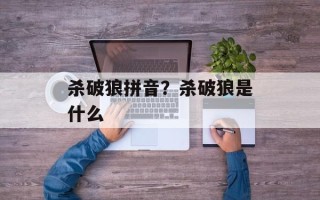 杀破狼拼音？杀破狼是什么