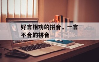 好言相劝的拼音，一言不合的拼音