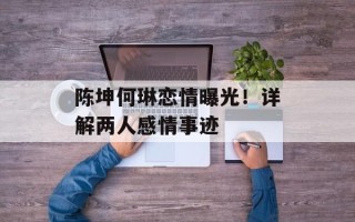 陈坤何琳恋情曝光！详解两人感情事迹