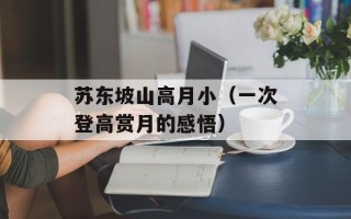 苏东坡山高月小（一次登高赏月的感悟）