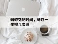 蚂蚱交配时间，蚂蚱一生排几次卵