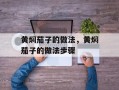 黄焖茄子的做法，黄焖茄子的做法步骤
