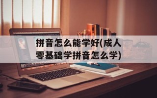 拼音怎么能学好(成人零基础学拼音怎么学)