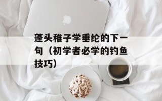 蓬头稚子学垂纶的下一句（初学者必学的钓鱼技巧）