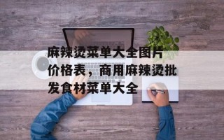 麻辣烫菜单大全图片 价格表，商用麻辣烫批发食材菜单大全