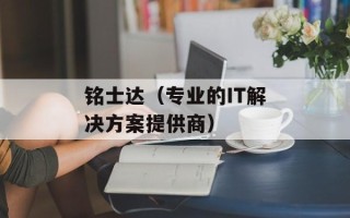 铭士达（专业的IT解决方案提供商）