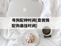 母狗配种时间(显微镜配狗最佳时间)