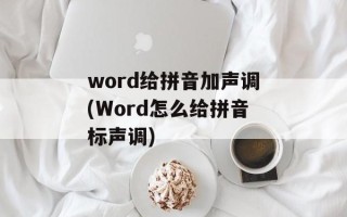 word给拼音加声调(Word怎么给拼音标声调)