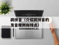 鹃拼音（介绍鹃拼音的发音规则和特点）