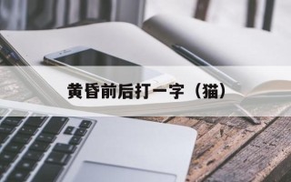 黄昏前后打一字（猫）