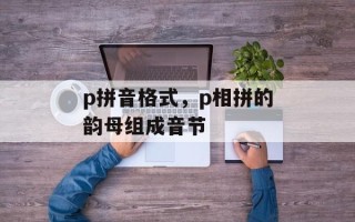 p拼音格式，p相拼的韵母组成音节