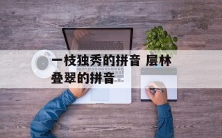 一枝独秀的拼音 层林叠翠的拼音
