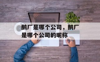 鹅厂是哪个公司，鹅厂是哪个公司的昵称