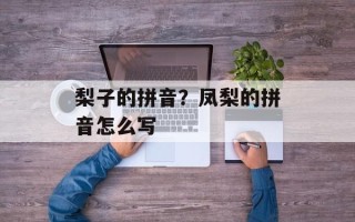 梨子的拼音？凤梨的拼音怎么写