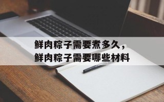 鲜肉粽子需要煮多久，鲜肉粽子需要哪些材料