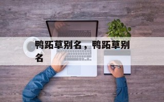 鸭跖草别名，鸭跖草别名