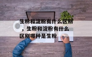 生粉和淀粉有什么区别 ，生粉和淀粉有什么区别哪种是生粉
