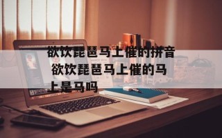 欲饮琵琶马上催的拼音 欲饮琵琶马上催的马上是马吗
