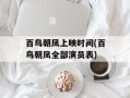 百鸟朝凤上映时间(百鸟朝凤全部演员表)