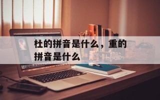 杜的拼音是什么，重的拼音是什么