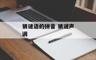 猜谜语的拼音 猜谜声调