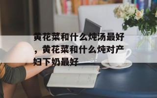 黄花菜和什么炖汤最好，黄花菜和什么炖对产妇下奶最好