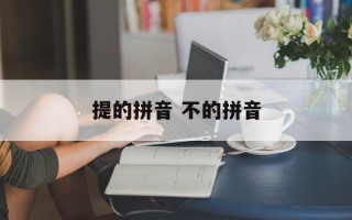 提的拼音 不的拼音