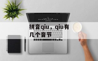 拼音qiu，qiu有几个音节