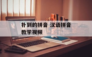 扑到的拼音 汉语拼音教学视频
