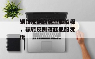 辗转反侧寤寐思服解释，辗转反侧寤寐思服赏析