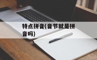 特点拼音(音节就是拼音吗)