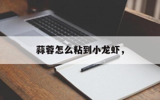蒜蓉怎么粘到小龙虾，