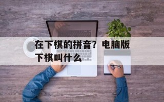 在下棋的拼音？电脑版下棋叫什么