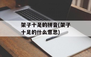 架子十足的拼音(架子十足的什么意思)