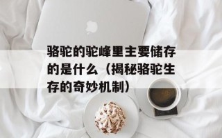 骆驼的驼峰里主要储存的是什么（揭秘骆驼生存的奇妙机制）