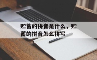 贮蓄的拼音是什么，贮蓄的拼音怎么拼写