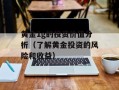 黄金1g的投资价值分析（了解黄金投资的风险和收益）