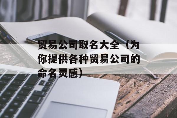 贸易公司取名大全（为你提供各种贸易公司的命名灵感）-第1张图片-